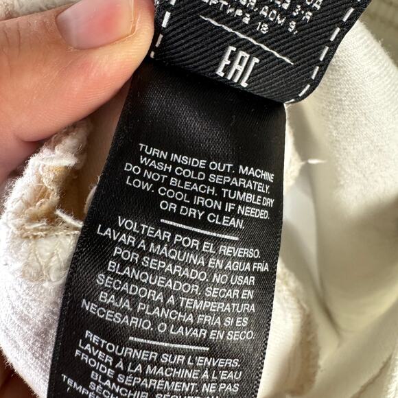 7 For All Mankind Straight Denim White Jeans US Women's 30 - Picture 9 of 10